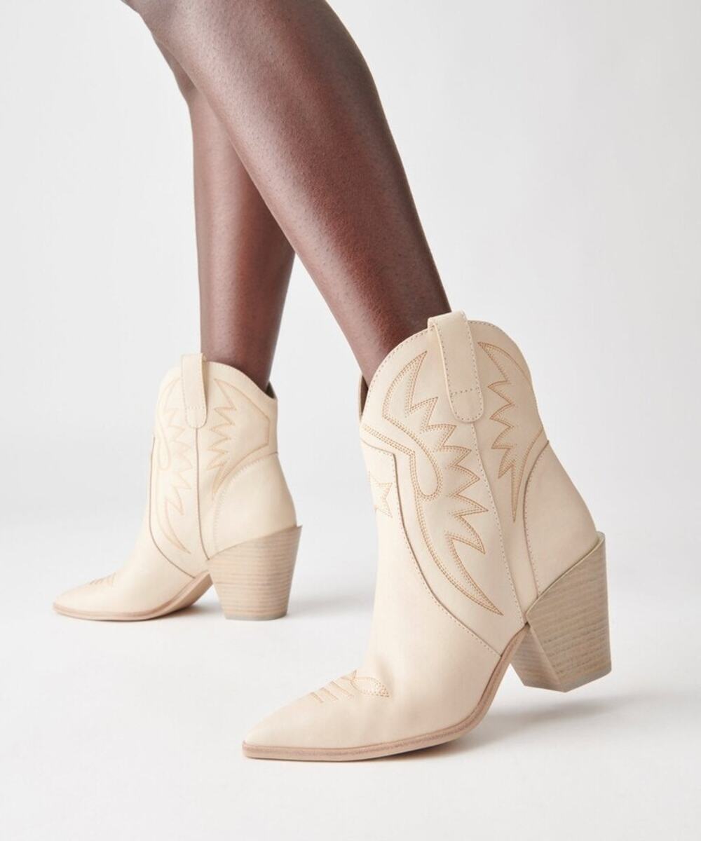 Dolce Vita Ginni Western Booties Cowboy Coastal Statement Fall Winter Casual 9.5